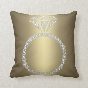 COUSSIN DIAMOND D'OR MARIAGE DE COUSHION D'ANNEAU