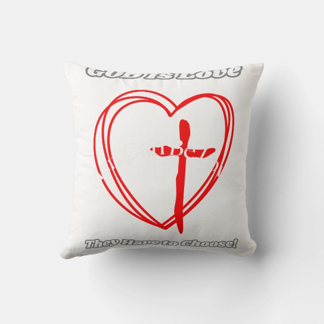 Coussin Dieu Est Amour. (Verso)