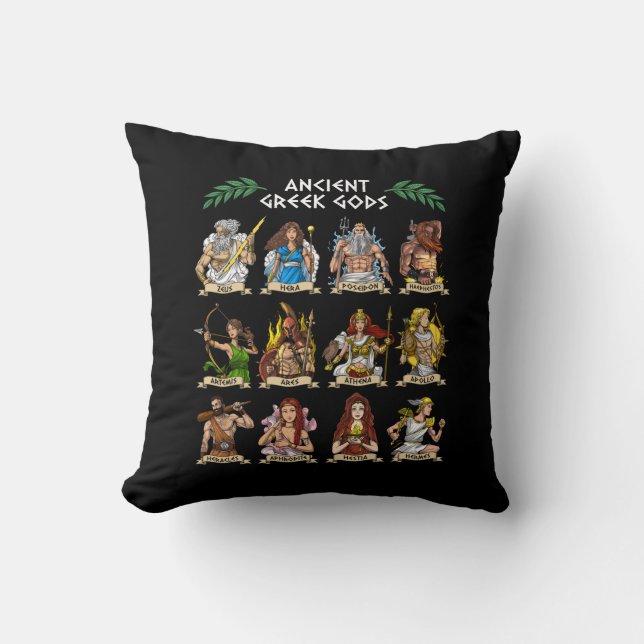 Coussin Dieux grecs anciens (Recto)