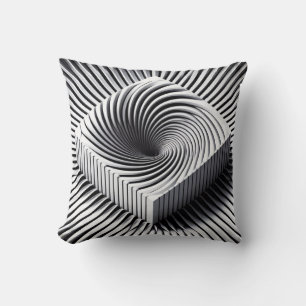 Coussin d'illusion monochrome