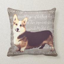 Coussin d'illustration de corgi de Gallois