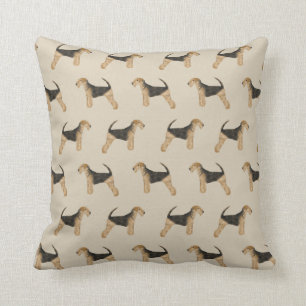 coussin d'impression Airedale Terrier