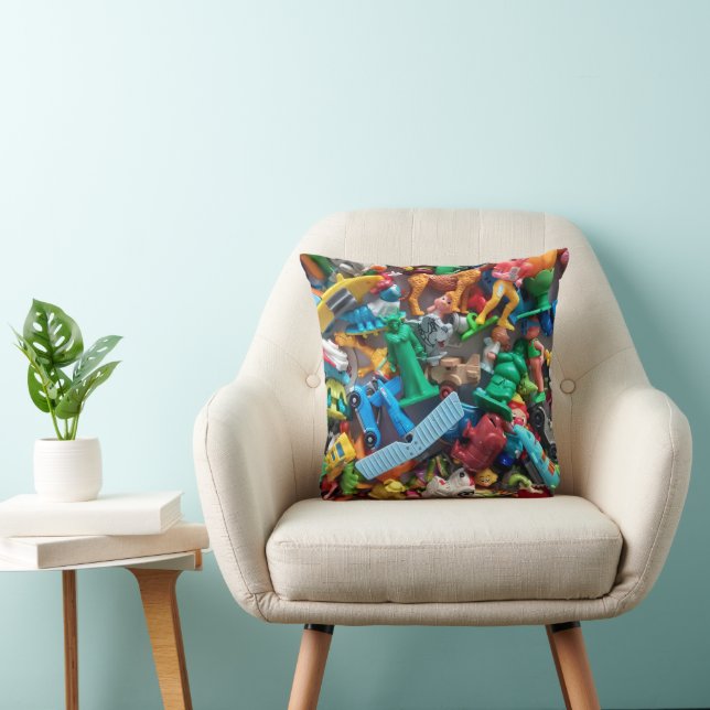 Coussin d'impression de jouets. (Chaise)