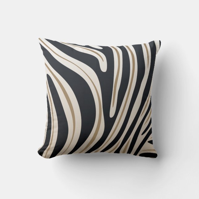Coussin d'impression de zèbre (Recto)