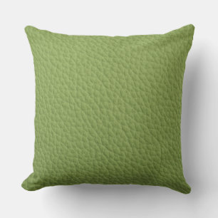 Coussin d'impression en cuir vert
