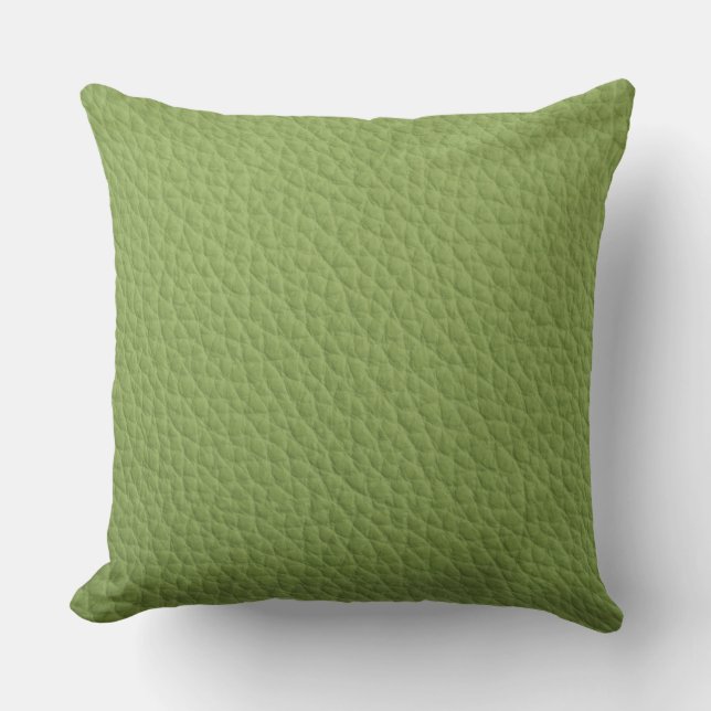 Coussin d'impression en cuir vert (Recto)