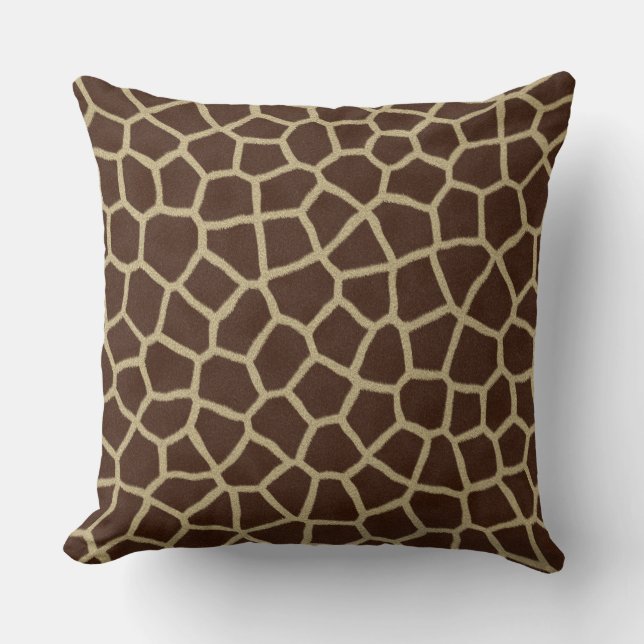 coussin d'impression girafe (Recto)