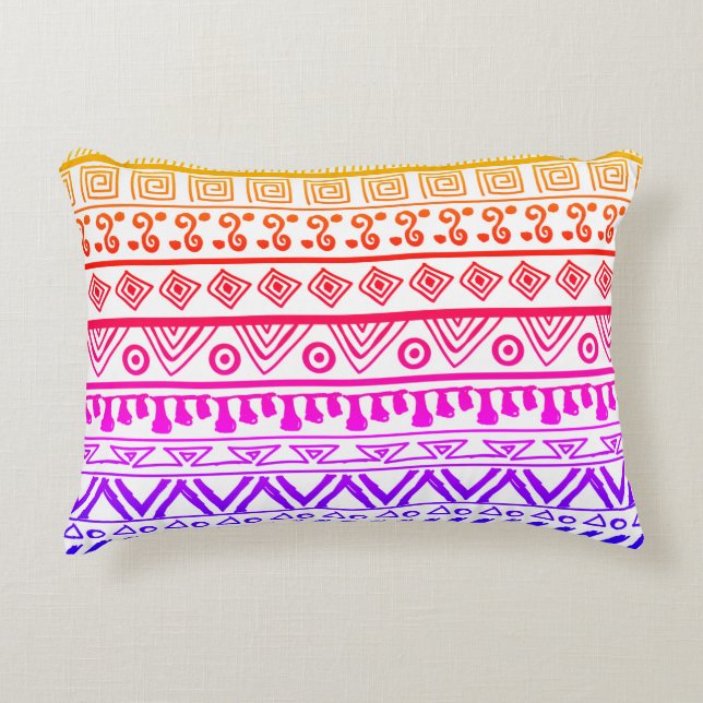 Coussin d'impression tribal (Devant)