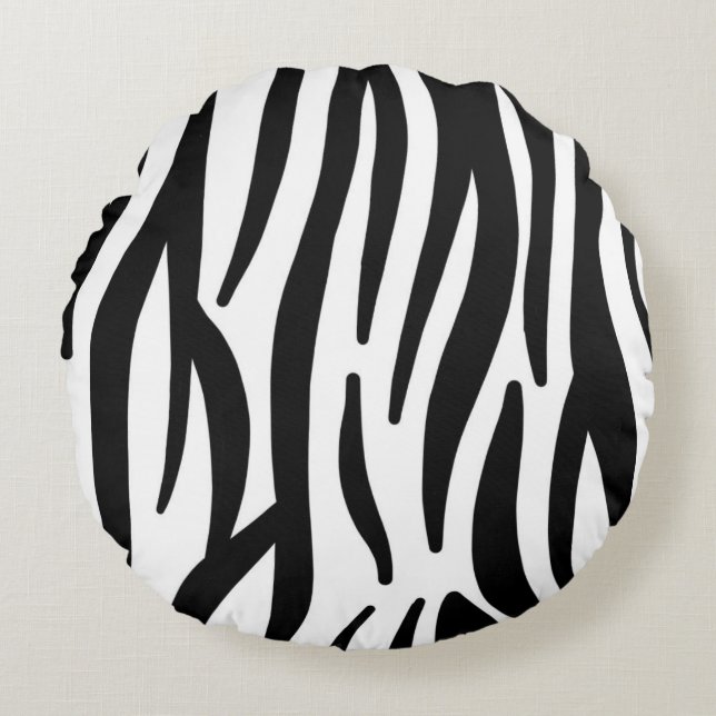 coussin d'impression zebra (Devant)