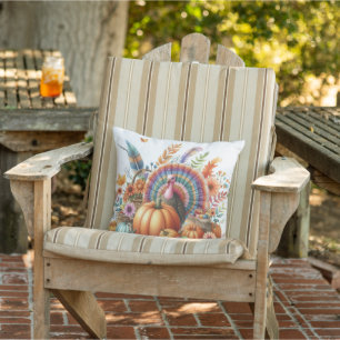 Coussin Dinde Bohème Extérieur 