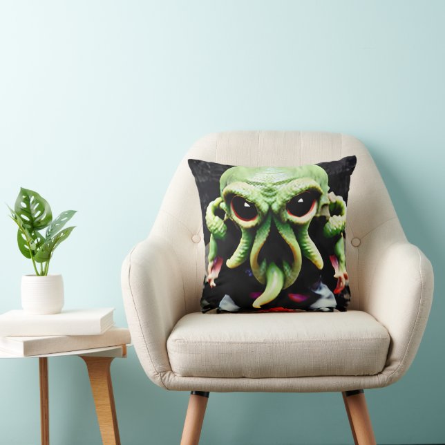 Coussin Dîner avec Cthulhu (Chaise)