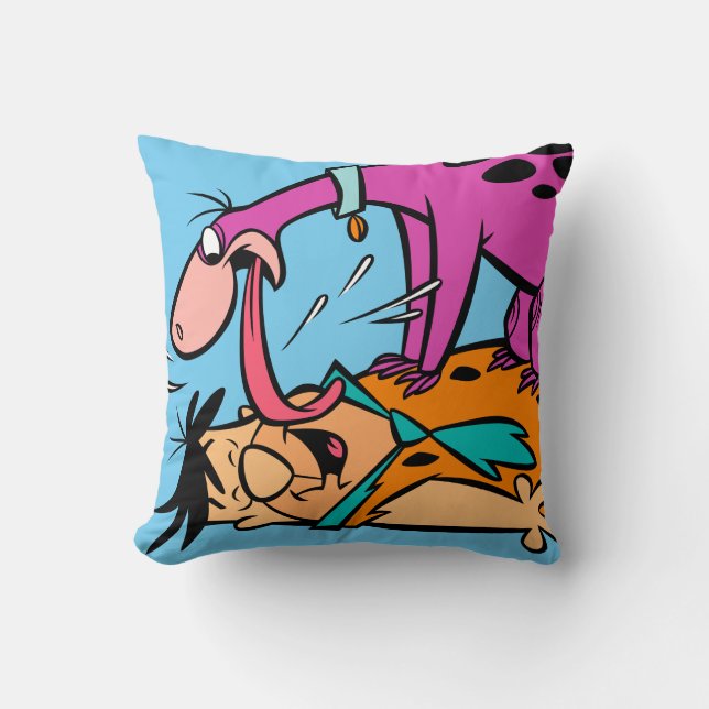 Coussin Dino Licking Fred Flintstone (Recto)