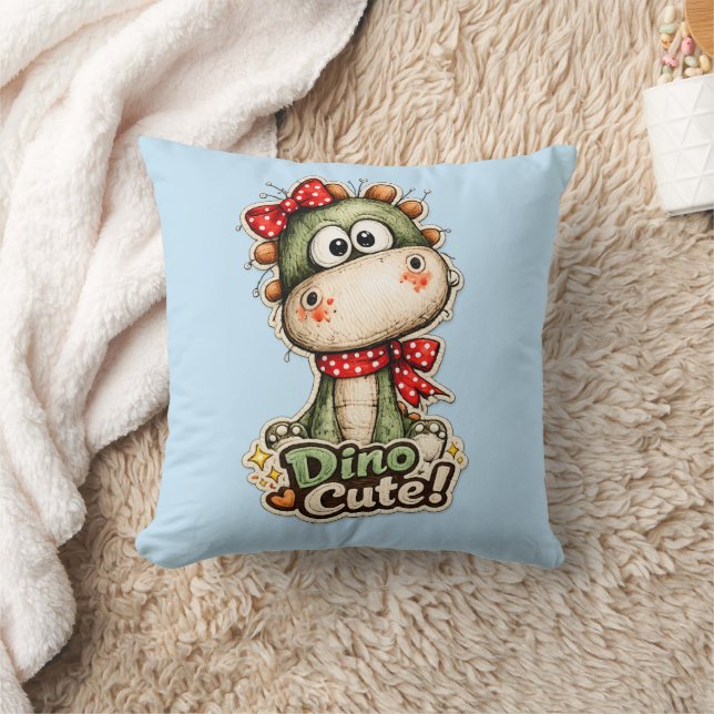 Coussin “Dino-Mignon !” (Couverture)