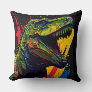 Coussin Dino T Rex mignon préhistorique Jeu d'oreiller
