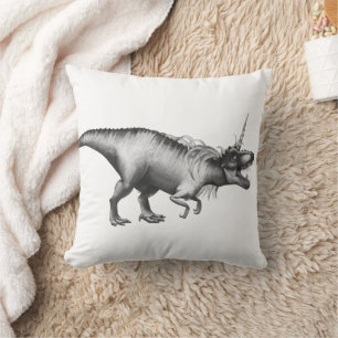 Coussin Dinocorn Silver Imaginaire Dinosaure à cornes de
