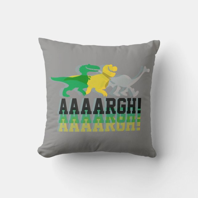 Coussin Dinos dit "AAAARGH" (Recto)