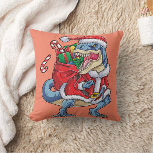 Coussin Dinosaur Noël Père Noël T rex Garçons Hommes