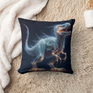 Coussin Dinosaure brillant dans un environnement mystique