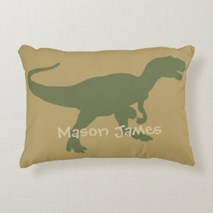 Coussin Dinosaure T-Rex Silhouette Camo Dino