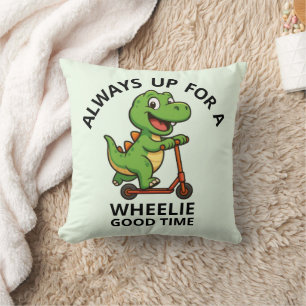 Coussin Dinosaure Vert