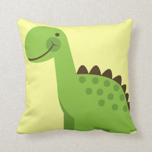 Coussin Dinosaure Vert