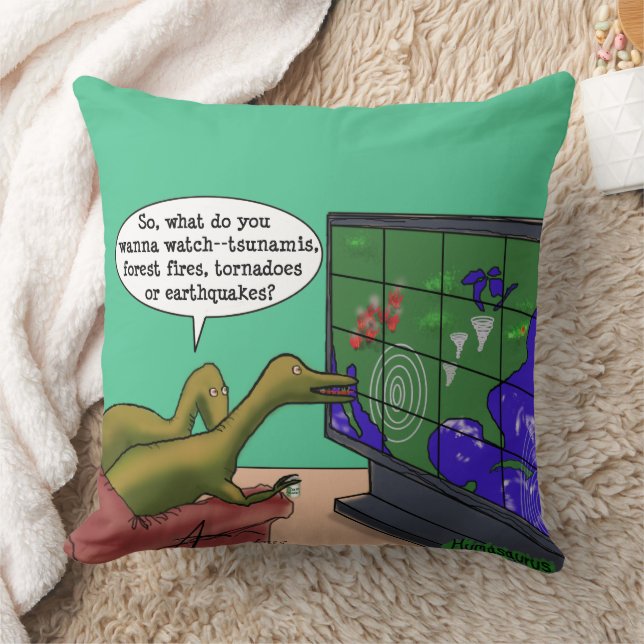 Coussin Dinosaures Parodie de Dinosaures sur le changement (Couverture)