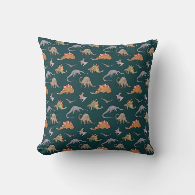 COUSSIN DINOSAURS COLORÉS (Recto)