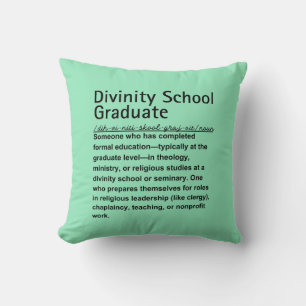 Coussin Diplômé de l'école de Divinité