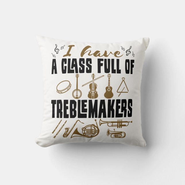 Coussin Directeur de bande Classe d'enseignant Plein de Tr (Recto)