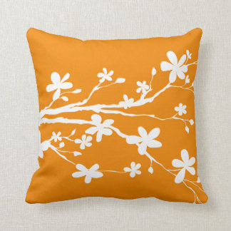 Coussin Direction de la nature de Tangerine