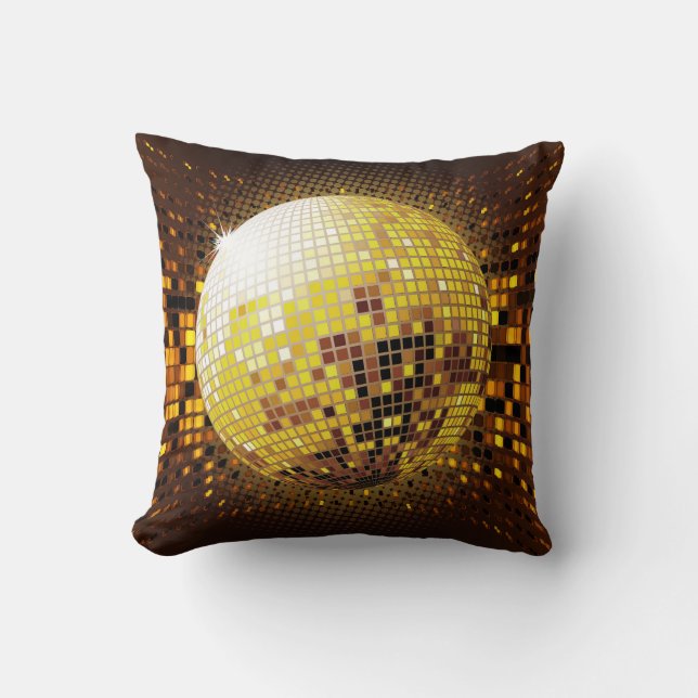 Coussin Discothèque : Lumières Vintages. (Recto)