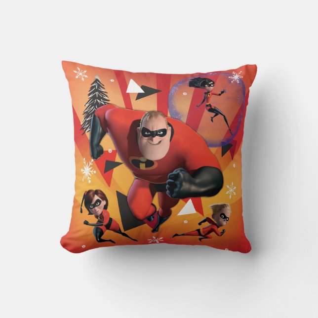 Coussin Disney| Les Incroyables| Héros de vacances (Recto)