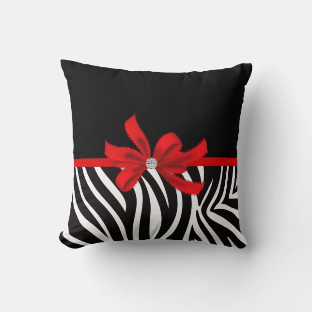 Coussin Diva de diamant (rouge) (Recto)
