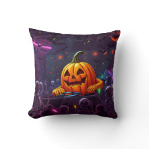 🎃 DJ Rave Citrouille Halloween brillant d'esprit