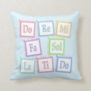 Coussin "Do Re Mi" Octave Solfeggio Musical Baby Blocks