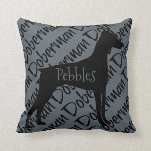 Coussin Doberman Love Custom