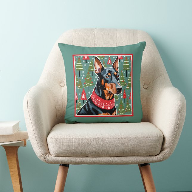 Coussin Doberman Pinscher Cute Sofa (Créateur téléchargé)