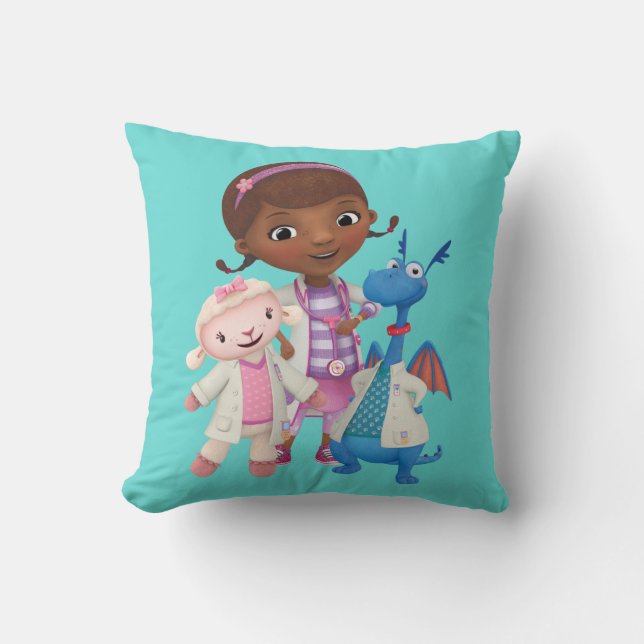 Coussin Doc McStuffins| Meilleures bourses de médecine (Recto)