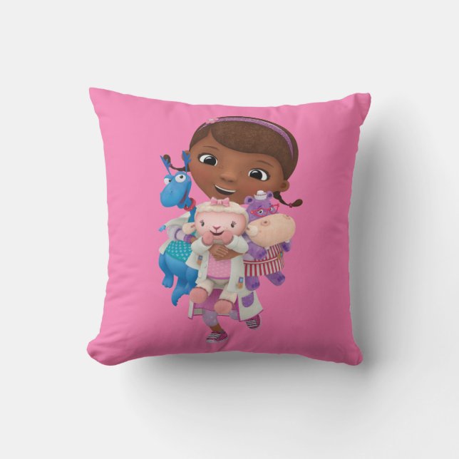 Coussin Doc McStuffins| Partager les soins (Recto)
