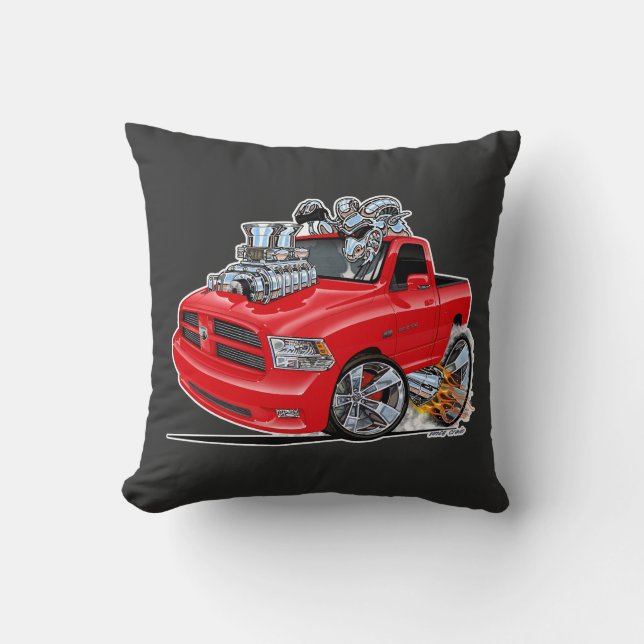 Coussin Dodge Ram rouge 1500 pick-up Camion (Recto)