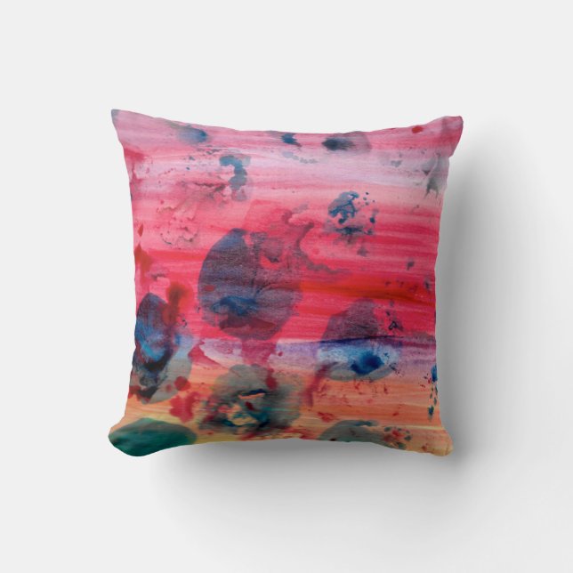 Coussin d'oeuvres peintes par le client (Recto)