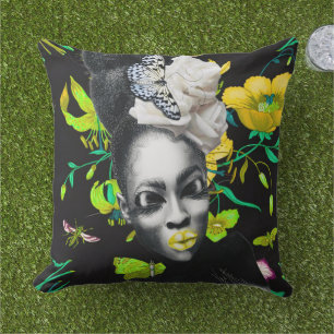 Coussin D'Oiseaux Et D'Abeilles