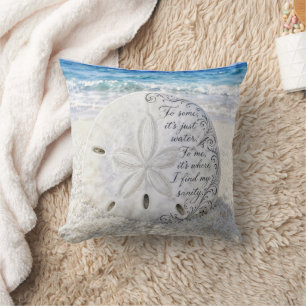 Coussin Dollar de Sable avec Citation Inspirante