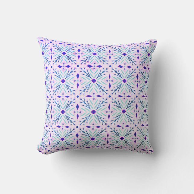 Coussin Dolores Motif de carreaux à main (Recto)