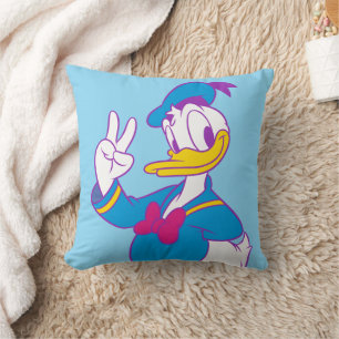 Coussin Donald Duck Signe de Paix