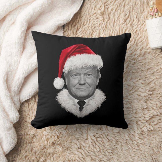 Coussin Donald Trump Christmas Funny Santa Hat Don (Couverture)