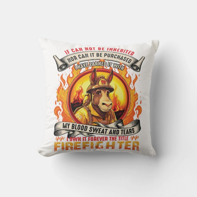 Coussin Donkey pompier (Recto)