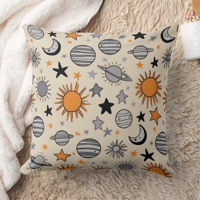 Coussin Doodle Céleste Fantaisiste (Couverture)