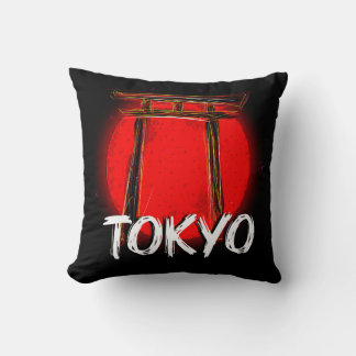 Coussin Doodle de Tokio: La majestuosidad del torii frente