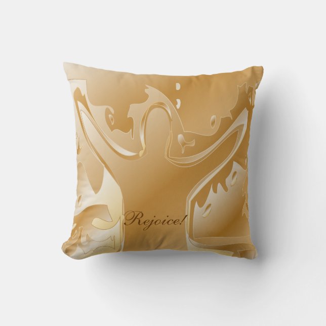 Coussin D'or/Tan réjouissez-vous le carreau (Recto)